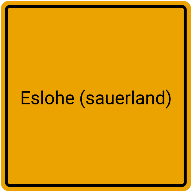 Meldebestätigung Eslohe (Sauerland)
